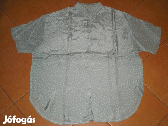 Egészen világoszöld fehér pöttyös női ing XXL-es XXL szinte új