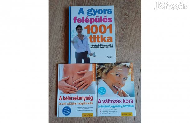 Egészséges életmód könyvcsomag, 3 db egyben