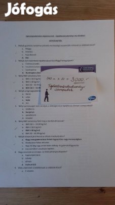 Egészségtudományi alapismeretek - táplálkozástudományi rész