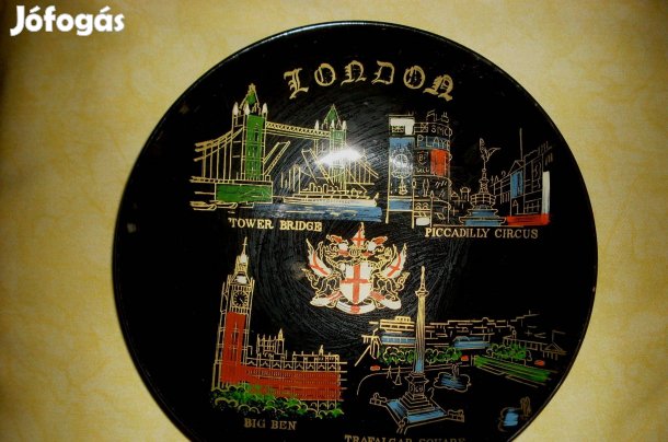 Égetett fa kis tál, Londonból,olcsón!/3