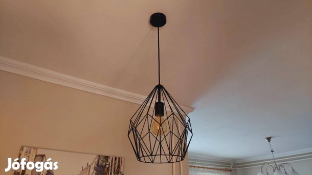 Eglo Carlton - beltéri függeszték, lámpa (1xE27, fekete)