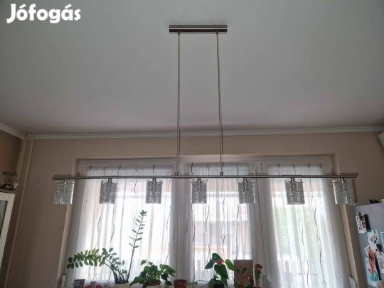 Eglo Las Vegas függeszték, lámpa drót üveges búrákkal