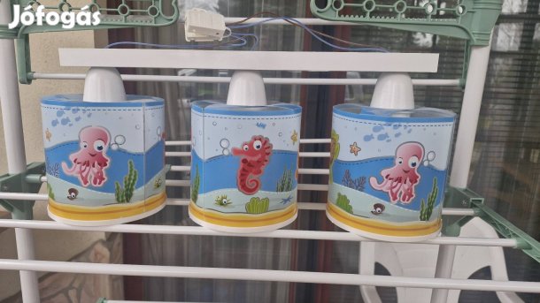 Eglo  tengeri állatos 3 égős mennyezeti lámpa eladó 