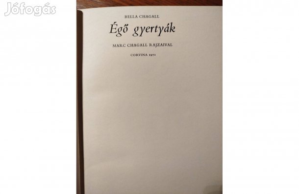 Égő gyertyák Chagall, Bella Sok mást is hirdetek ugyanitt külön külön