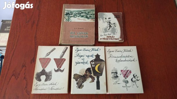 Egon Erwin Kisch könyvcsomag / 8 db könyv