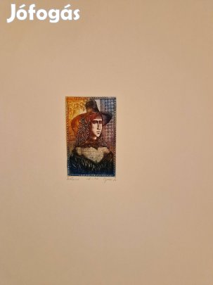 Egresi Zsuzsa rézkarc - Beatrice