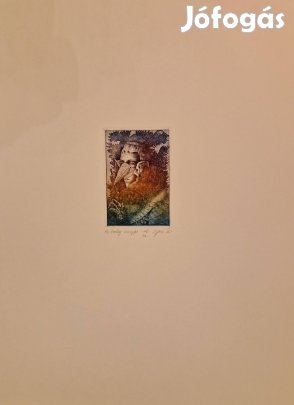 Egresi Zsuzsa rézkarc  - Az ördög özvegye