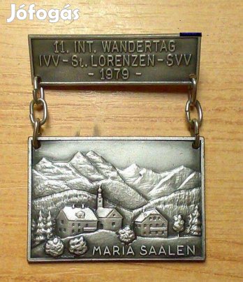 Egy 1979-es sportesemény kitűzője St. Lorensenből