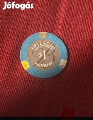Egy Bellagio kaszinó $1-os zsetonja