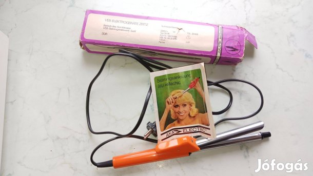 Egy darab történelem - NDK hajsütővas, retro, kifogástalan állapotban