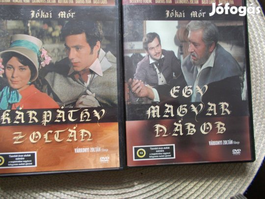 Egy magyar nábob és Kárpátihy Zoltán 2db. DVD eladó ujszerü állapot