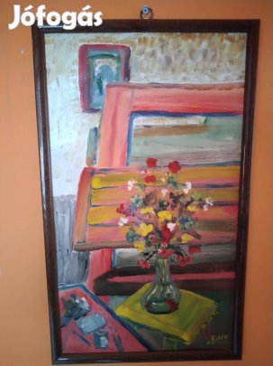 Egy szép Virág-mintás festmény egy szobába