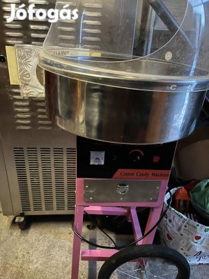 Egy szezont használt elektromos vattacukorgép, búrával együtt eladó!