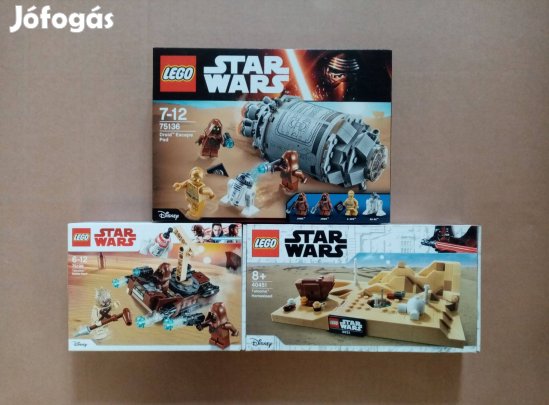 Egy új remény bontatlan Star Wars LEGO 40451 + 75136 + 75198 utánvét F