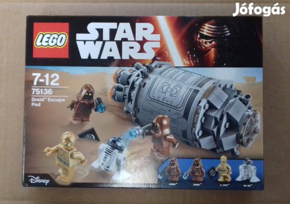Egy új remény bontatlan Star Wars LEGO 75136 Droid Escape Pod utánvét
