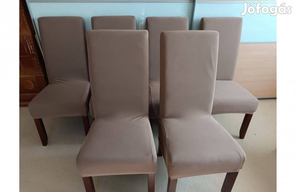 Egyben 70eFt, 6db masszív, favázas, magastámlás, párnázott, ebédlőszék