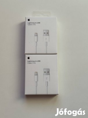 Egyben eladó 2db Apple usb to lightning kábel 1m 