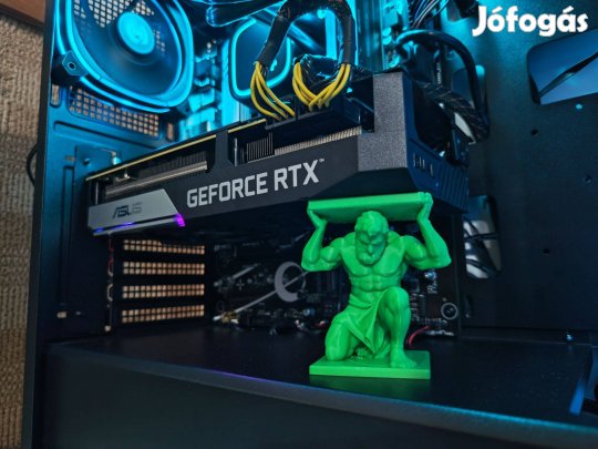 Egyedi 3D Nyomtatott GPU Tartó / Videokártya Kitámasztó Gaming PC