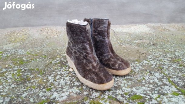 Egyedi ST. Moritz női bundás szőrcsizma - 39-es lábméret