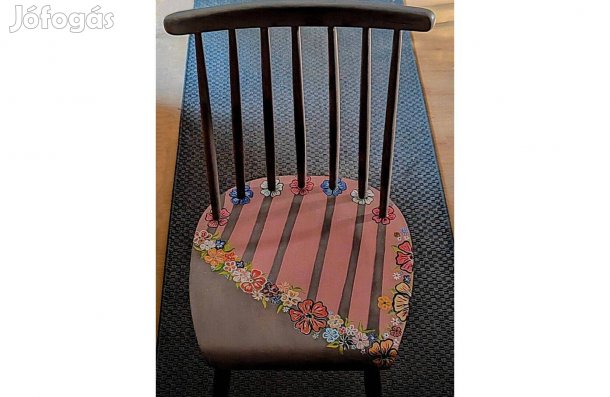 Egyedi Virágmintás Vintage, Támlás étkezőszék