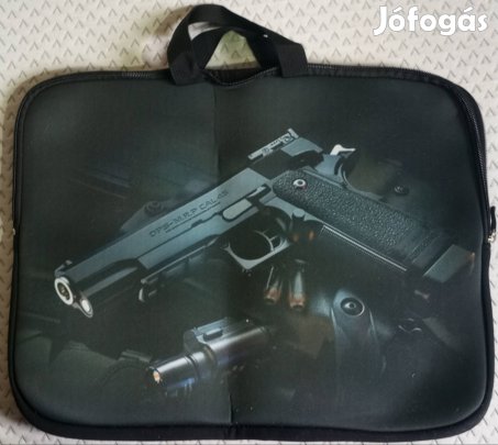Egyedi, fegyveres laptop táska / notebook táska
