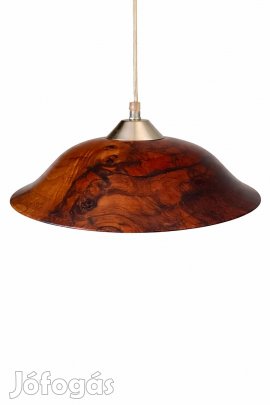 Egyedi, kézzel esztergált diofafa gyökérbol keszult függőlámpa