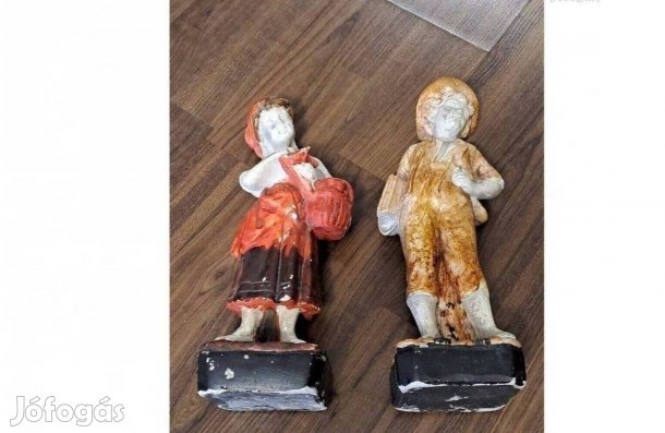 Egyedi és dekoratív szobor páros, gipsz figurák