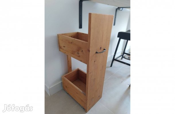 Egyedi görgős pult alatti tároló konyhai fa