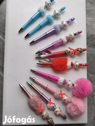 Egyedi készítésű ékszer hatású tollak 