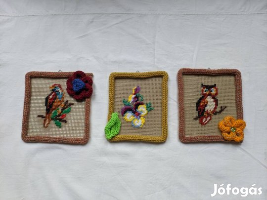 Egyedi készítésű gobelin falidísz