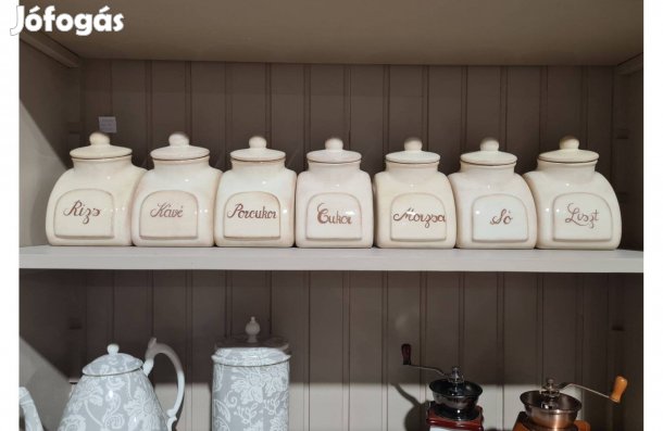 Egyedi konyhai feliratozott kerámia fűszertartó készlet