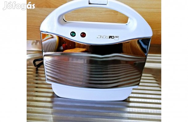 Egyedi limitált kiadású , tükrös Clatronik meleg szendvics sütő