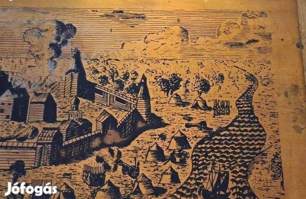 Egyedi réz metszett-nyomatt