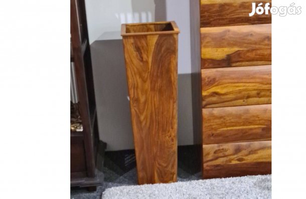 Egyedi rózsafa virágtartó padlóváza 60 cm