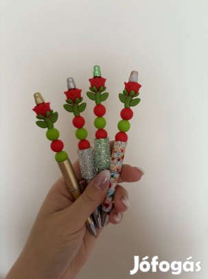 Egyedi rózsás toll