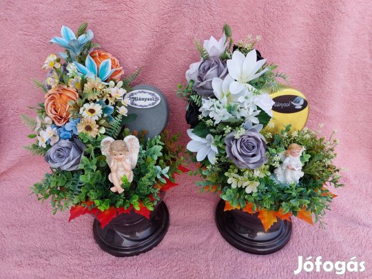 Egyedi sírdísz anyák napjára/ húsvétra