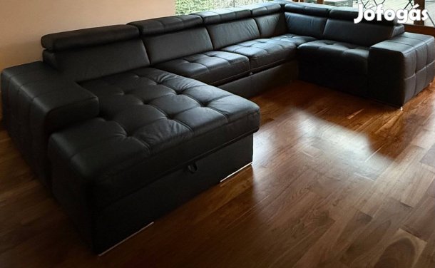 Egyedi tervezésű, valódi bőr kanapé