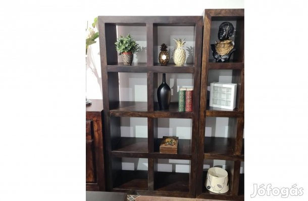 Egyedi tervezésű rózsafa könyves szekrény és térelválasztó 175