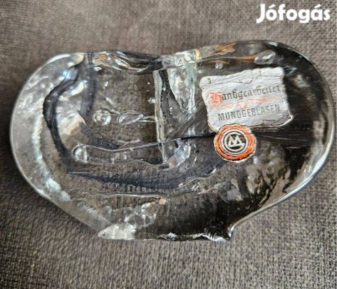 Egyedi üveg gyertyatartó, levélnehezék, váza