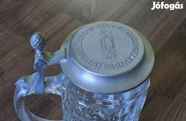 Egyedi üveg söröskorsó