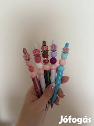 Egyedi virág kaspós toll