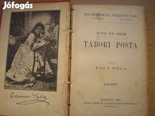 Egyetemes regénytár - Dito és Idem-Tábori posta,1887