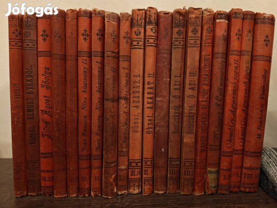 Egyetemes regénytár antik könyvcsomag