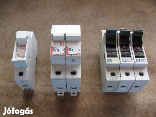 Egyfázisú biztosítéktartó , 6 db