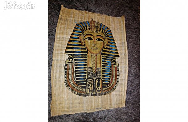Egyiptomi kézzel készült ,festett papirusz