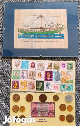 Egyiptomi papirusz 18cm x 24cm-es klip keretben eladó