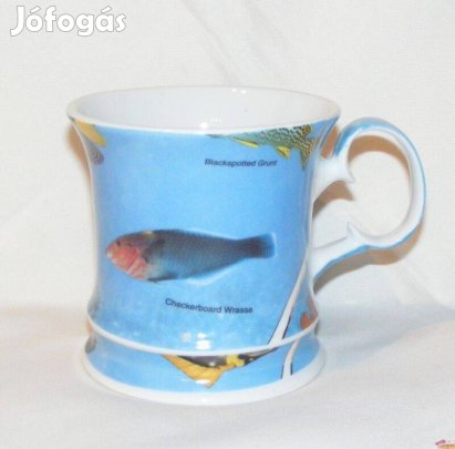 Egyiptomi porcelán halas bögre