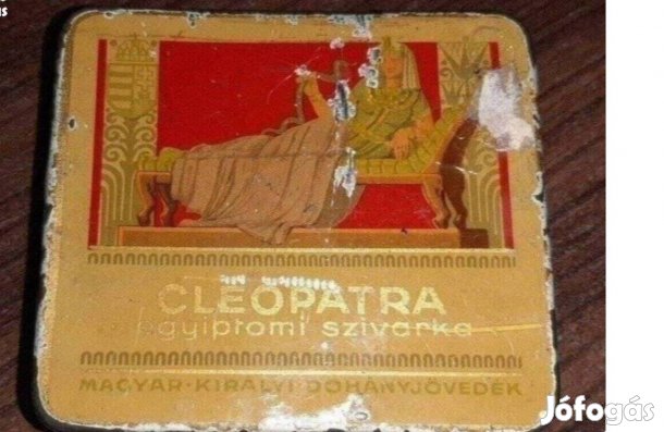 Egyiptomi szivarka fémdoboz