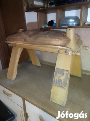 Egyiptomi zsámoly fa, bőr ülőrésszel Port Said ból