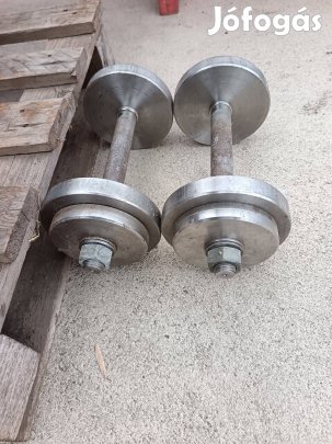 Egykezes szerelhető gyári krómozott súlyzó pár eladó! 